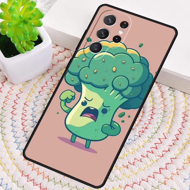 Смешной Мультяшный Брокколи Чехол для Телефона для Samsung Galaxy note 10 pro S26 Ultra S23 S24 FE S25 S21 S22 PLUS ударопрочный Чехол