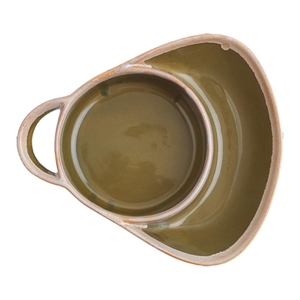 Soup And Side Dishes Set with Handles Divided Compartment Dish for Pasta Salad Fruit Breakfast Lunch Dinner Snacks