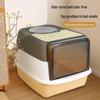 Enclosed Top-Entry Cat Litter Box, Oversized & Odor-Resistant