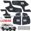 Toyota 4Runner LC90 Набор подкрылков и грязезащитных щитков 1 мм (5 штук, 30 зажимов) - черный