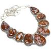 Agua Nevada Agate Gemstone Handmade 925 Silver Necklace 18" JCN360-61