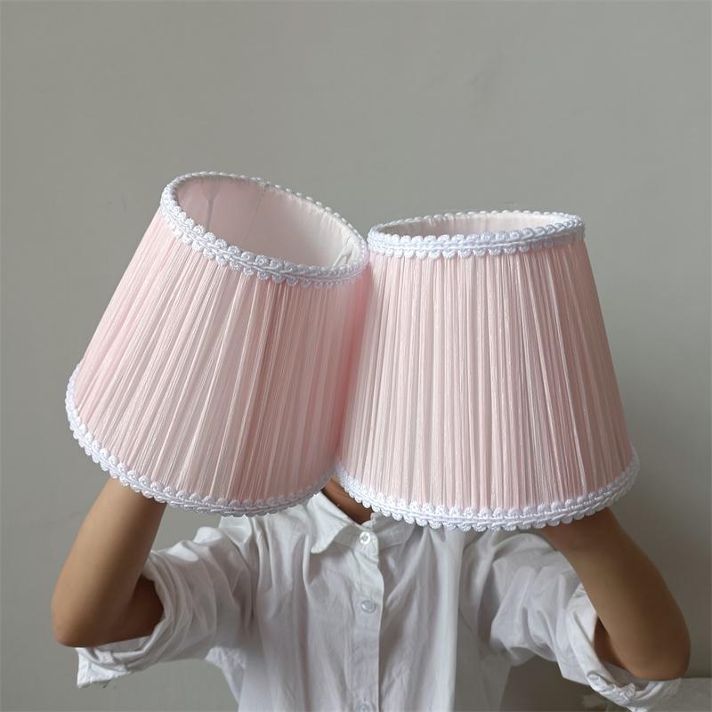 13x24x19cm DIY Handmade Bedside Table Lamp Shade Brocade Crinkle Lampshade Wall Lamp Shade Chandelier Lampshade Decorative