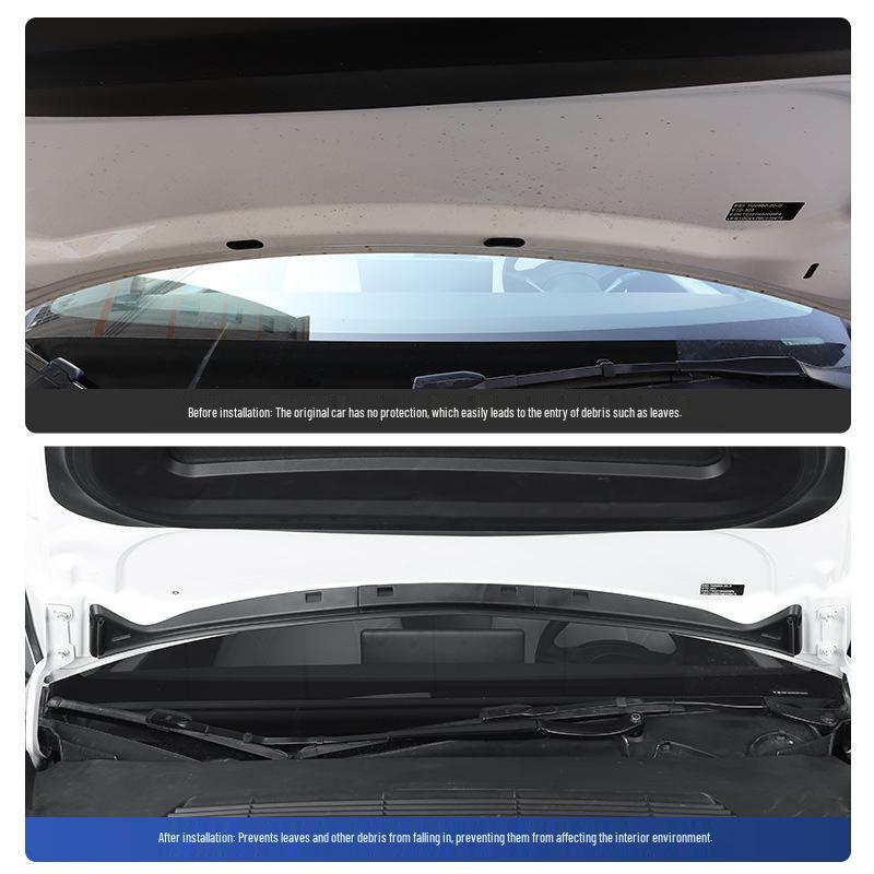 Tesla Model Y Front Hood Water Deflector Seal Strip Modification Accessory