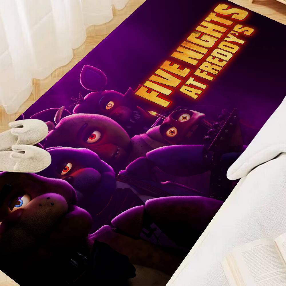 F-FNAF Five-nights-At-Freddys Door Mat Kids Room Bedroom Decoration Balcony Anti-Slip Doormat Living Room Doormat Area Rug