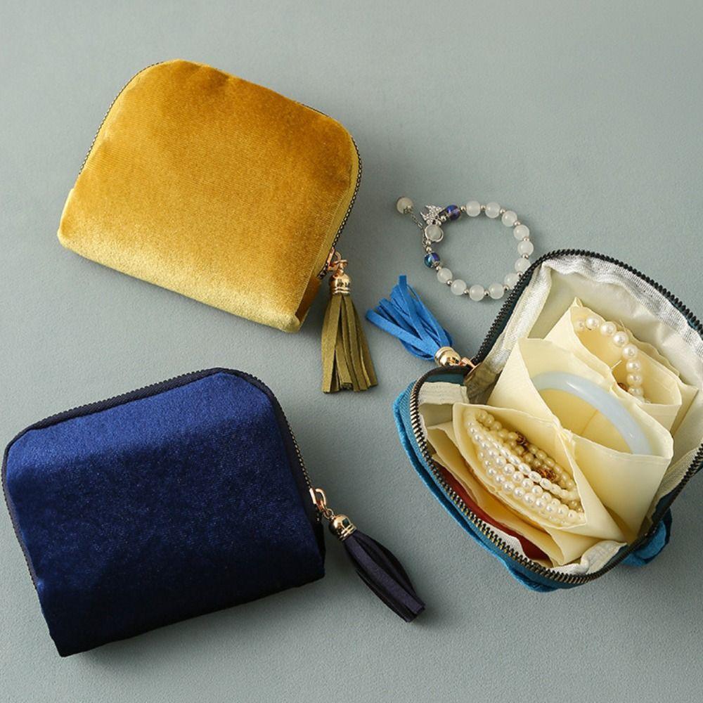 Anti-Scratch Bracelet Display Pouch 6-Layer Women's Wallet for Watch Pendant Rings Earring