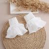 DIY Detachable Cuffs Cuff Extension Embroidery Lace Daisy Fake Sleeves Elastic Wild Wrist Pleated Organ Lolita Fake Sleeves