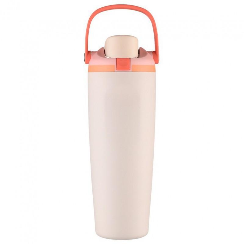 30oz Stainless Steel Insulated Tumbler With Flip Lid Handle Travel Gym Office Hot Cold Drinks