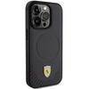 Ferrari Fehmp15Lptek Iphone 15 Pro 6.1 Czarny/Black Hardcase Carbon Metal Logo Magsafe