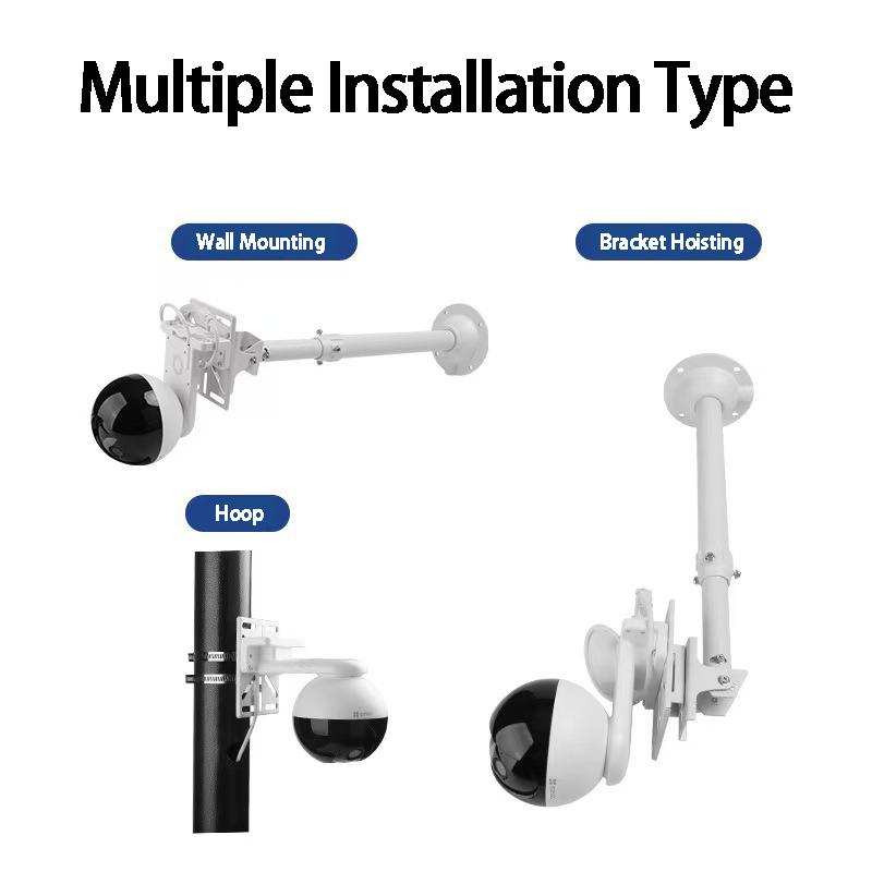 Практичный кронштейн для вертикального крепления Держатель для камер видеонаблюдения Крепление для камеры Металлическая текстура для камеры видеонаблюдения