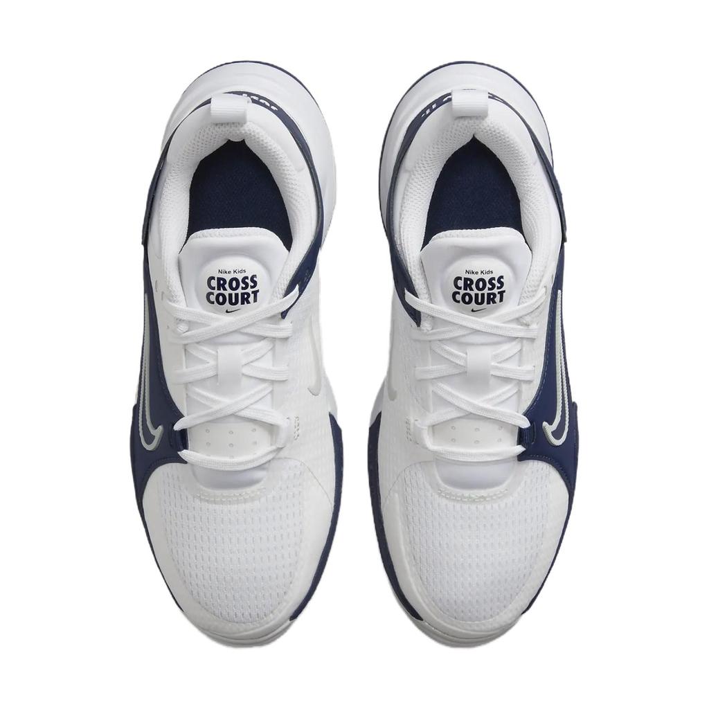 Nike Crosscourt GS White Midnight Navy Kids Sneakers Light-Silver FN2231-101