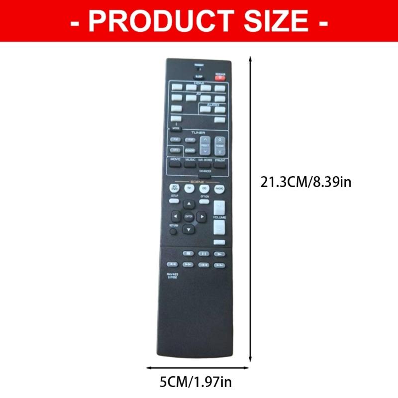 Replacement Universal Remote Control For ZA11350 RX-V373 HTR-3066 Intuitive Button Layout ABS Construction
