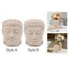 Buddha Head Figurine Flower Pot Statue Resin with Drainage Holes Bonsai Planter