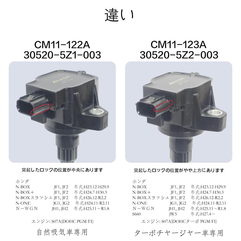 AITAOTAO Car Ignition Coil Set of 3 Honda N-BOX JF1 JF2 N-ONE JG1 JG2