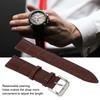 Универсальный мужской женский регулируемый ремешок для часов из искусственной кожи сменный 20 мм коричневый