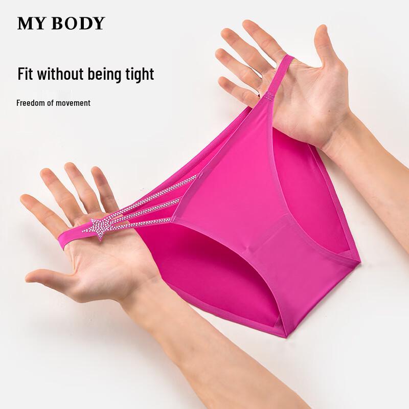 Mybody Women's Sexy Cutout Star Low-Rise Briefs