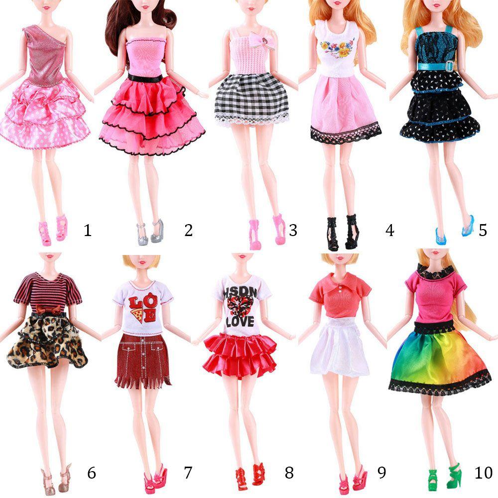 Fashion Kids Gift Toy DIY Doll Accessories Girl Clothes Casual Wear Dolls Dress