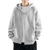 Long Solid Plus Sizes Loose Top with Perfect for Commuting and School [uptoyou] Men's Fleece-Lined Zip-Up Hoodie, 14.8 Oz., Sleeve, Women's,