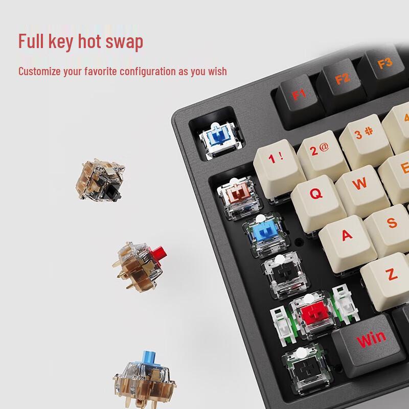 Pioneer Z108 Tri-Mode RGB Mechanical Keyboard - Silent Cherry MX Red