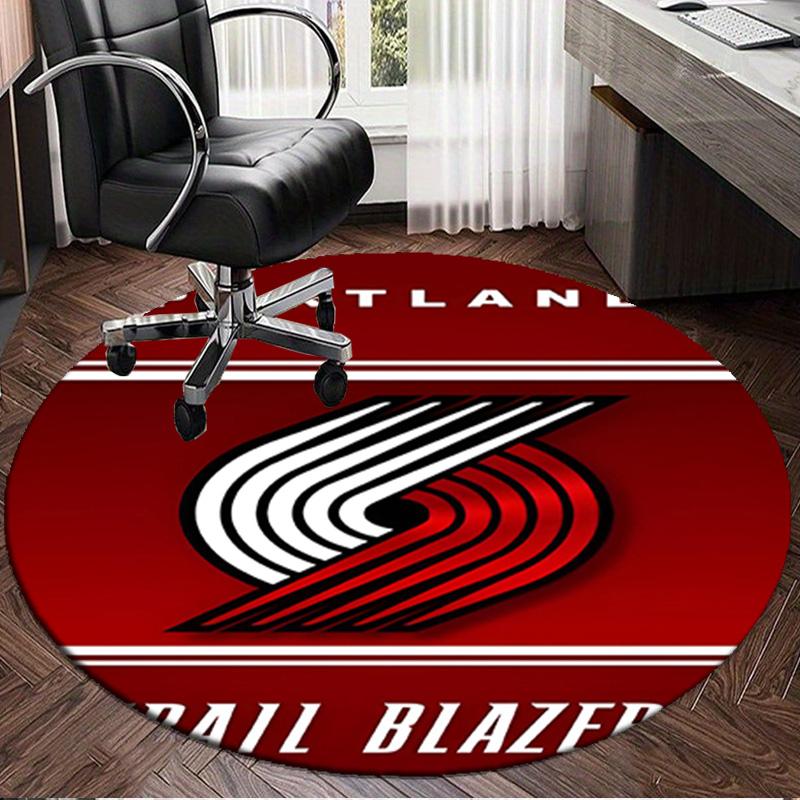 Portland Blazers Artwork Round Rug for Livingroom,Bedroom, Palyroom, Chair Rug, Area rug, Circle Carpet, Large Size Fan Christmas gift