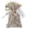 20 Burlap Drawstring Gift Bag Small Jute Pouch Wedding Party Rustic Favor Bags With Personalized Paper Tags 4" X