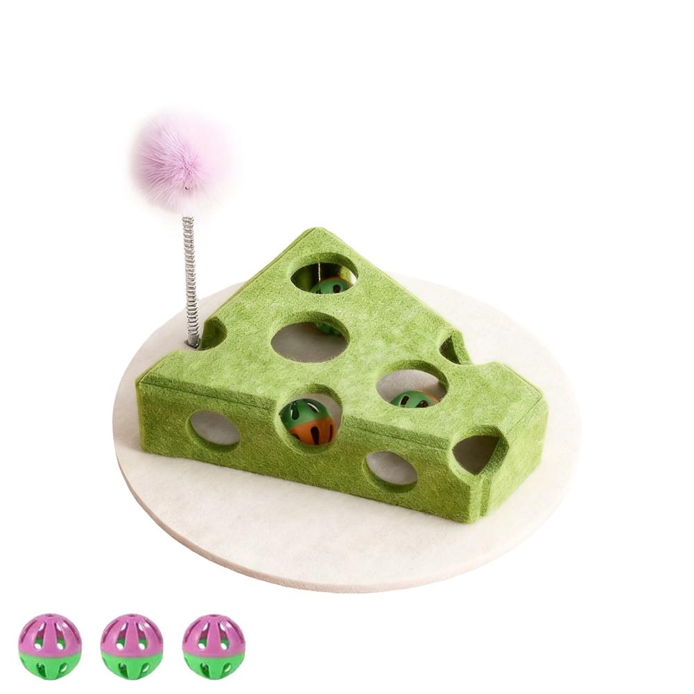 Игрушки для кошек Игрушка для питомца Кошка Колокольчики Шарики Копать яму Забавная коробка Войлочная коробка Форма сыра Развлечение Охота Игрушки для кошек Для домашних кошек