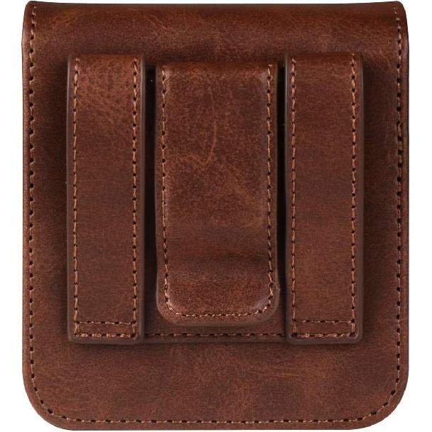 Поясная сумка из кожи для мужчин, совместимая с Samsung Galaxy Z Flip 6 5 4 3 2 1, кобура, чехол для переноски, магнитная застежка, поясная сумка, совместимая с