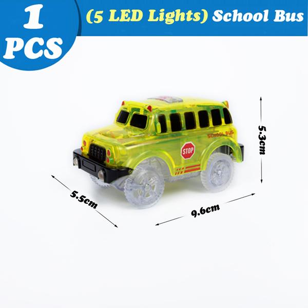 Волшебный светящийся гоночный автомобиль, игрушечный автомобиль, светодиодный свет, электроника, автомобильные треки, игрушечные детали автомобиля для детей, мальчиков и девочек, подарок на день рождения