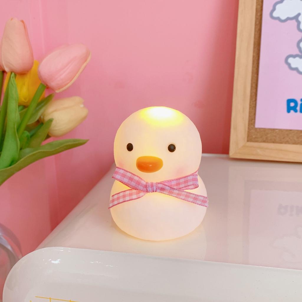 New Duck Cute Decoration Cartoon Chick Mini Night Light Kids Bedroom Sleep Fairy Lamp Gifts Night Lamp