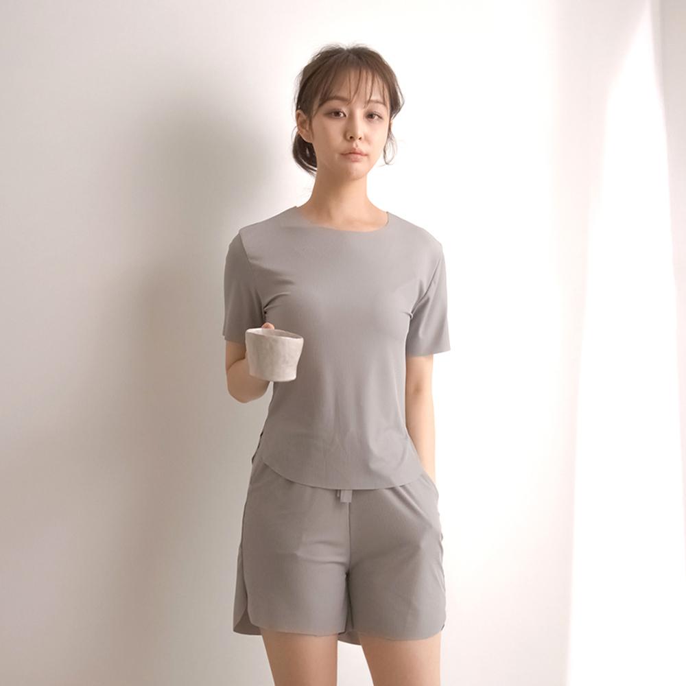 RYMD Лечебная Пижама Бесшовная Короткий Рукав Двухсекционная Домашняя Одежда 3 Цвета