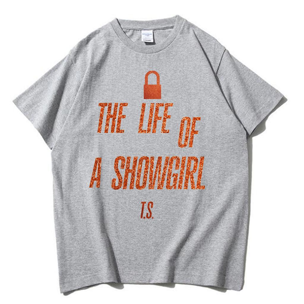 Taylor New Ablum The Life of A Showgirl Fashion Summer WomenT Shirt HarajukuTrend T.S O-Neck Casual Short Sleeve Top