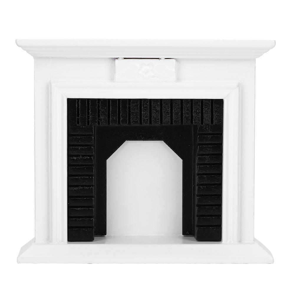 1:12 Миниатюрная мебель для кукольного домика Деревянный камин для кукольного домика Аксессуары для декора Игрушки