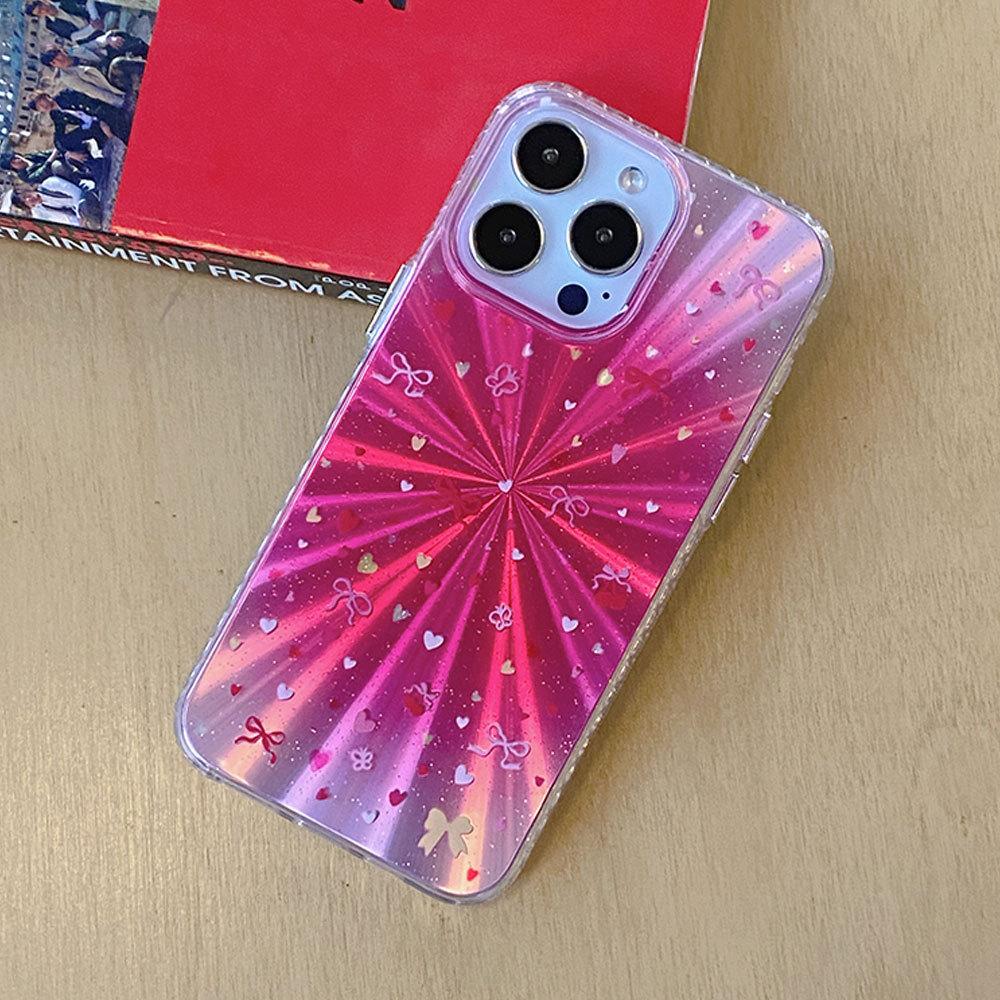 Стиль INS подходит для iphone11promax, чехол для мобильного телефона для девушки, яблоко 11, розовая аврора, защитный чехол, лазерный 11