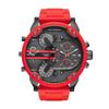 Diesel Men's Mr. Daddy 2.0 Multi Movement Red Silicone Wrap Stainless Steel Watch DZ7370
