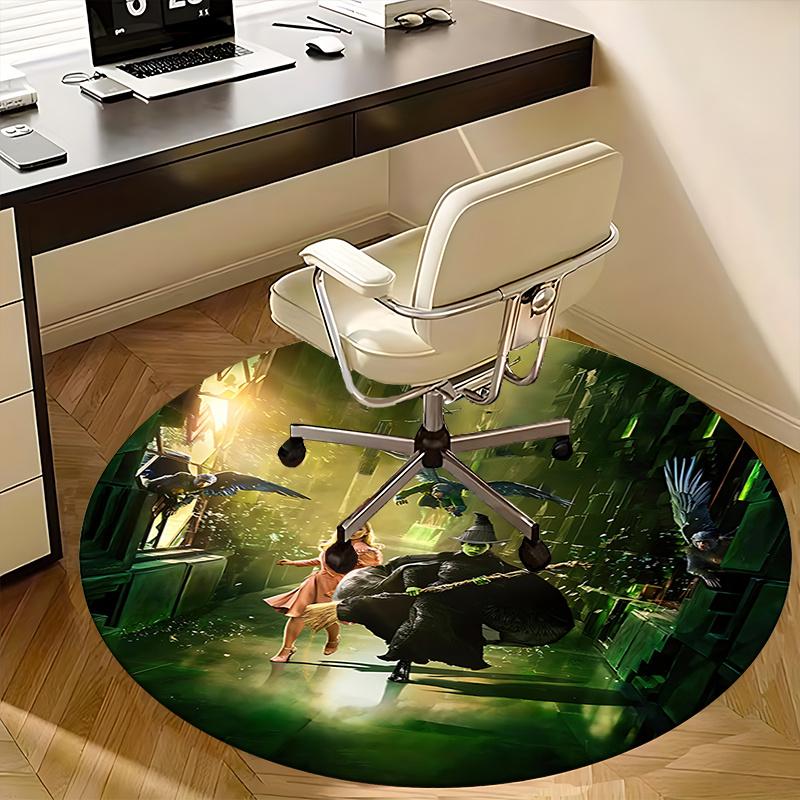 Wizard,Witch Chair mat Round Rug Office carpet, Non slip, Suitable for Living Rooms, Bedrooms,Decor1205889a