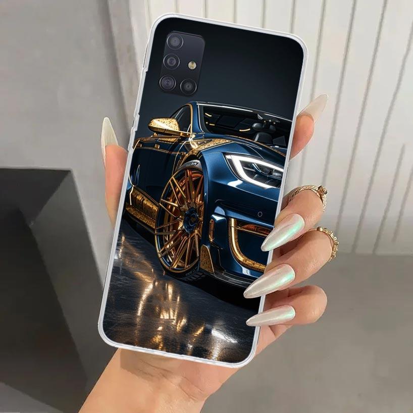 Чехол для телефона Electric Car M-Model S 3 для Samsung Galaxy A52 A32 A22 A12 A02S A50S A30S A10S Note 20 Ultra 10 Plus S10 A31 A20 A71