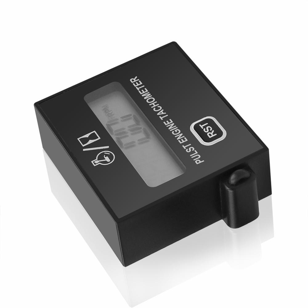 Бензиновый двигатель тестер скорости двигателя индуктивный тахометр моточасов цифровой тахометр зажим стиль для мотоцикла бензопила газонокосилка водонепроницаемый