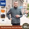 Мужская теплая флисовая зимняя куртка Luomon большого размера