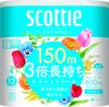 Туалетная бумага Одиночная 3 раза дольше держится 150 м 4 рулона Scottie Flower Упаковка