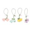 Great Gifts Imitation Pearl Crochet Flower Keychain Bag Pendant Car Accessories Car Key Holder