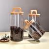 Vintage Glass Storage Jar with Handle Lid - Moisture & Mildew Proof, High-Temperature Resistant for Coffee and More