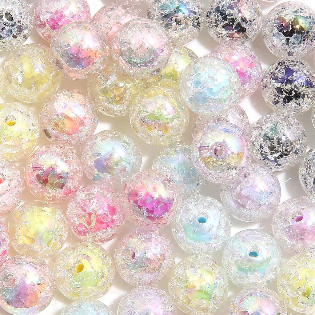 16 мм 5 шт., цветные бусины с цветным взрывным цветком, бусины из смолы, волшебные цветные бусины для изготовления ювелирных изделий, браслет, ожерелье