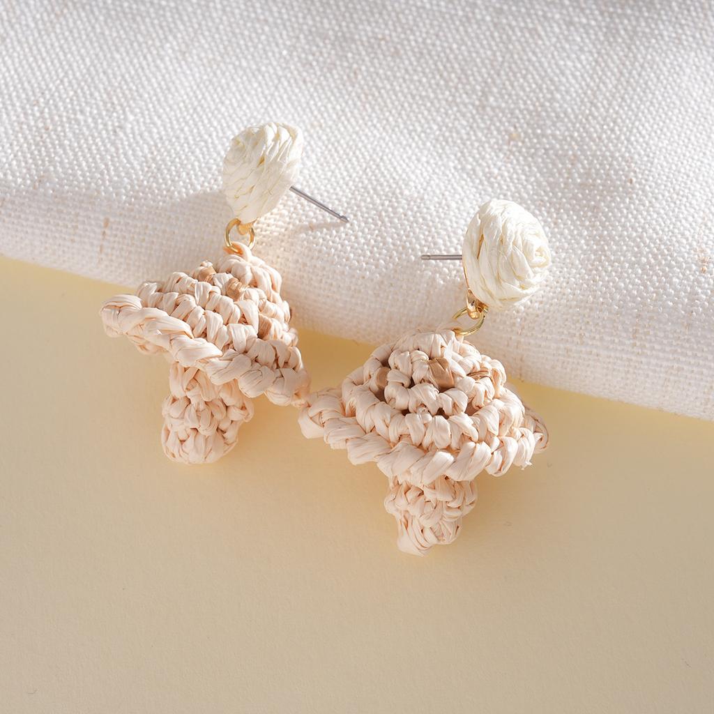 Серьги-иглы с грибами Lafite, ручная работа, серебряные, уникальный стиль для отпуска, модные, изысканные серьги