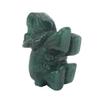 Fashion Exquisite Hand Carved Natural Green Aventurine Jade Stone Craving Elephant Statue Decor