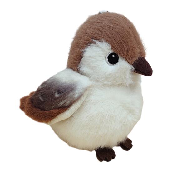 Милый плюшевый кулон в виде птицы, мягкая плюшевая игрушка, попугай, кряква, утка, брелок, плюшевый аксессуар для рюкзака, подарок для детей, любителей птиц