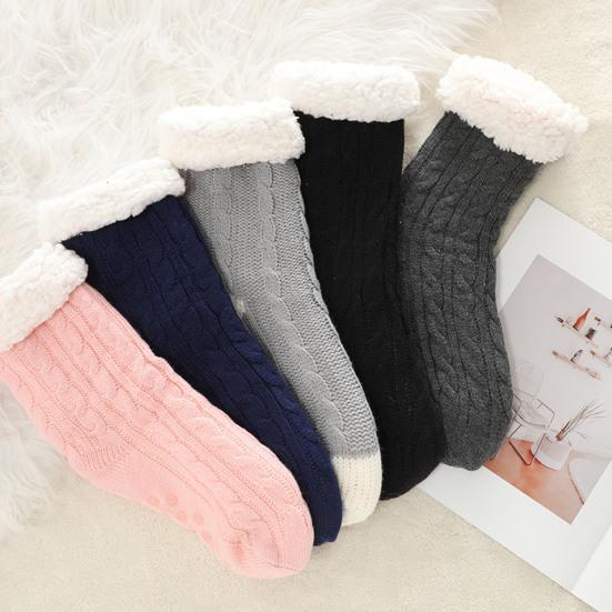 1 Pair Non-Slip Slipper Socks Ultra-Thick Cashmere Home Sleeping Socks Winter Slipper Socks for Women And Elderly