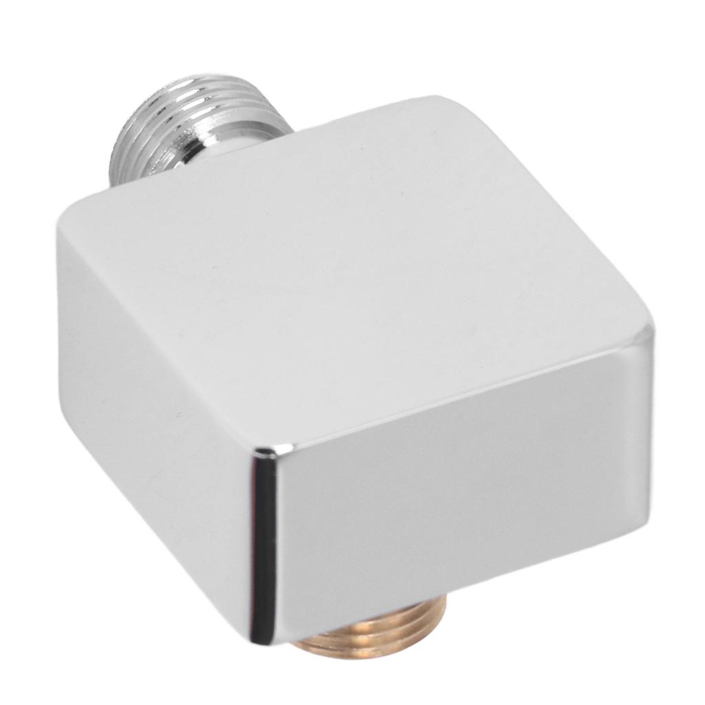 Квадратный душевой отвод Хромированная отделка Настенный G1/2 Полностью медный Наружный Внутренний Универсальный Настенный отвод