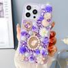 Glitter Bling Floral Phone Case For VIVO V50 Lite Pro V50E V29E V40E V30E V27E 4G 5G 3D Rose Pearl Rhinestone Cover Girls Gift