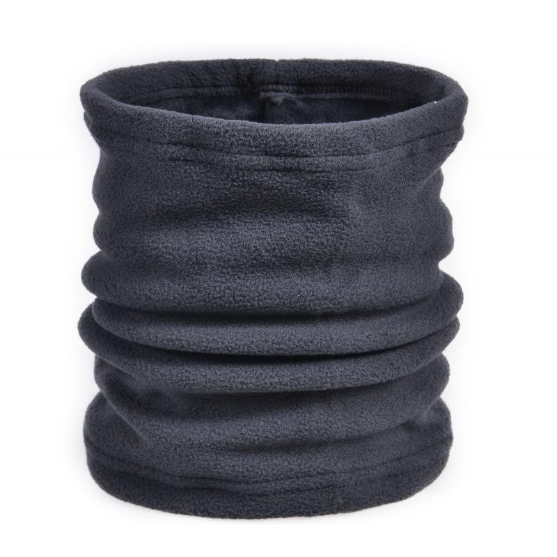 Men's and Women's Outdoor Sports Fleece Scarf Riding Mask Multi-functional Pull Rope Fleece Neck Cover
