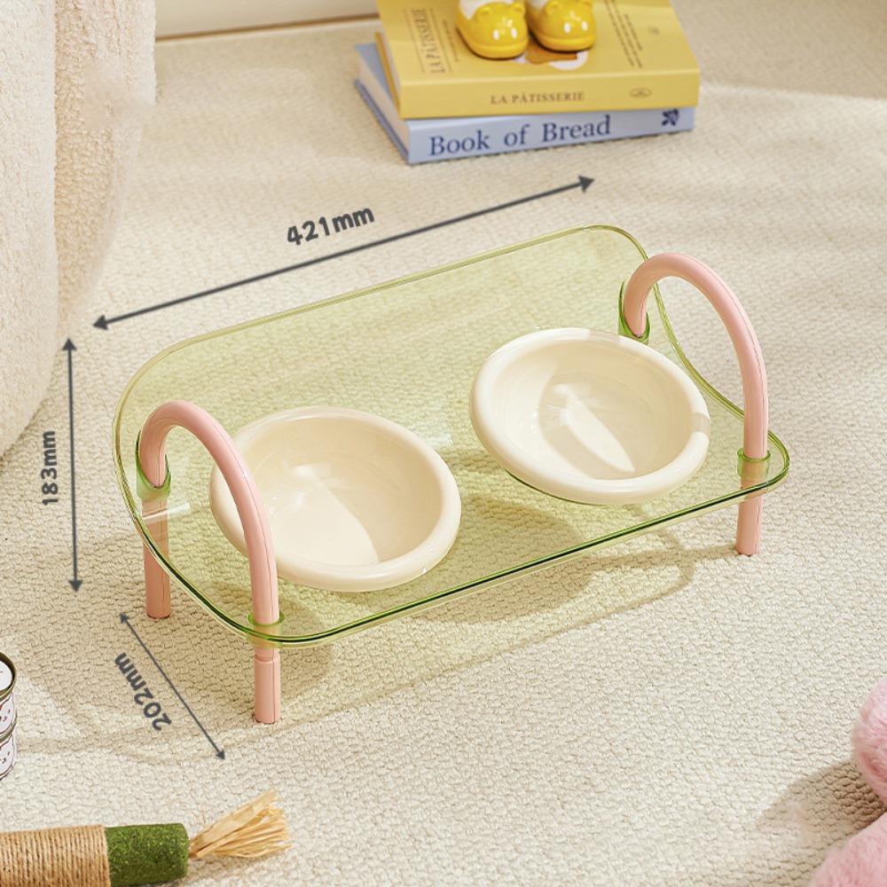 Anti-flip Pet High Footed Bowl Non-Slip Elevated Pet Feeder Bowl Dog Accessories