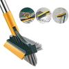 Bathroom Floor Scrub Brush 2 In 1 Cleaning Brush Long Handle Removable Wiper Magic Broom Brush Squeegee Tile Kitchen Cleaning Tools